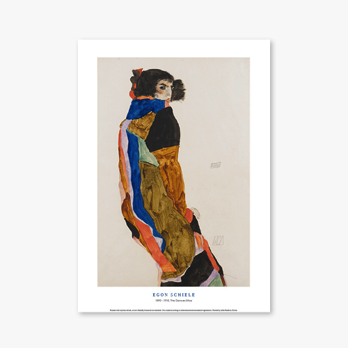 타임세일40%) [A3] 명화 포스터 032 Egon Schiele The Dancer Moa 에곤 실레
