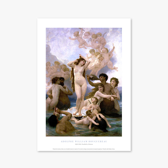 타임세일40%) [A4] 명화 포스터 갤러리 액자 097 William Bouguereau The Birth of Venus 윌리앙 아돌프 부그로
