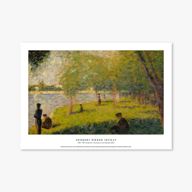 타임세일40%) [A3] 명화 포스터 014 Georges Pierre Seurat Study for A Sunday on La Grande Jatte 조르주 쇠라