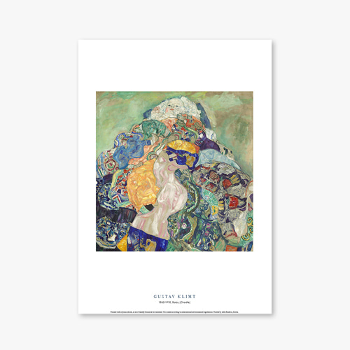 타임세일40%) [B4] 명화 포스터 006 Gustav Klimt Baby (Cradle) 구스타프 클림트
