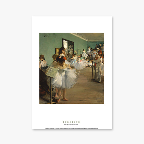 타임세일40%) [B4] 명화 포스터 006 Edgar De Gas The Dance Class 에드가 드가