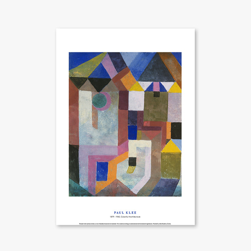 타임세일40%) [A3] 명화 포스터 013 Paul Klee Colorful Architecture 파울 클레
