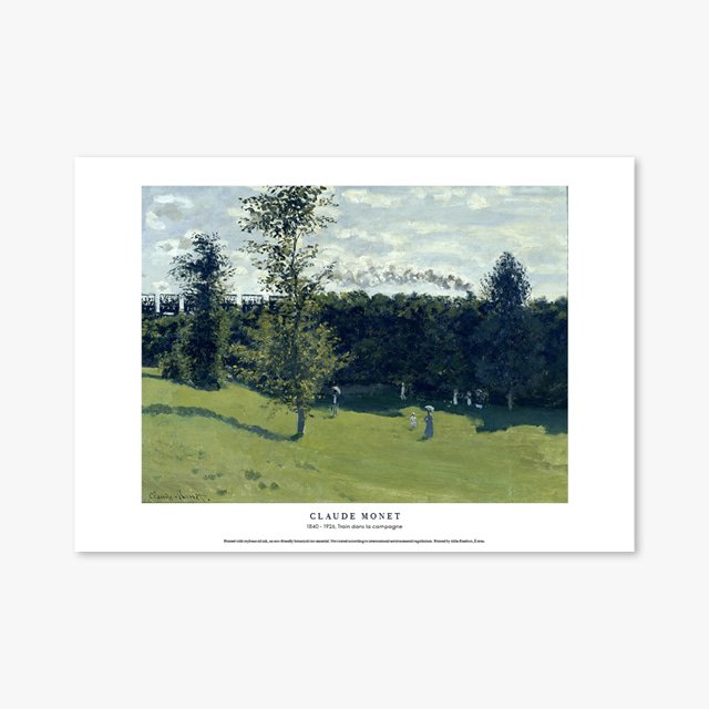 타임세일40%) [A3] 명화 포스터  076 Claude Monet Train dans la campagne 클로드 모네