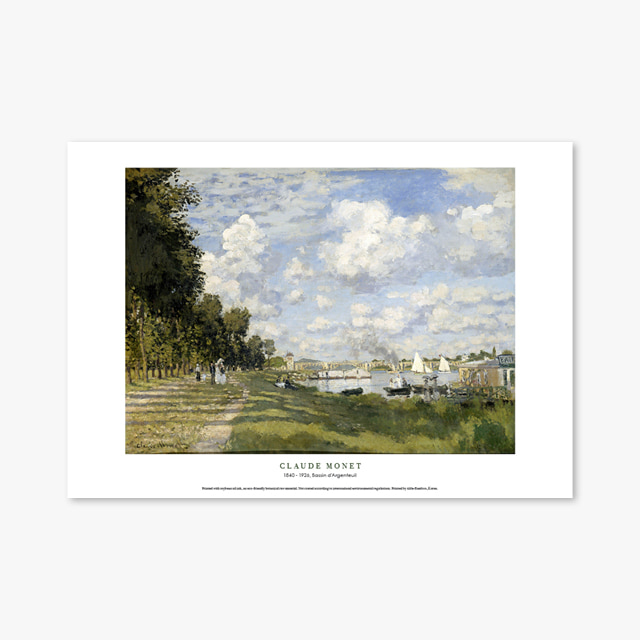 타임세일40%) [A3] 명화 포스터 064 Claude Monet Bassin dArgenteuil 클로드 모네