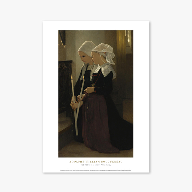 타임세일40%) [A3] 명화 포스터 077 William Bouguereau Le voeu à Sainte Anne d&#039;Auray 윌리앙 아돌프 부그로