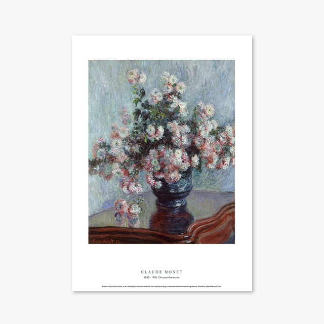 타임세일40%) [A3] 명화 포스터  047 Claude Monet Chrysanthemums 클로드 모네