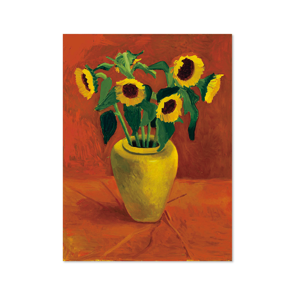 데이비드 호크니 DAVID HOCKNEY 046 Sunflowers In a Yellow Vase